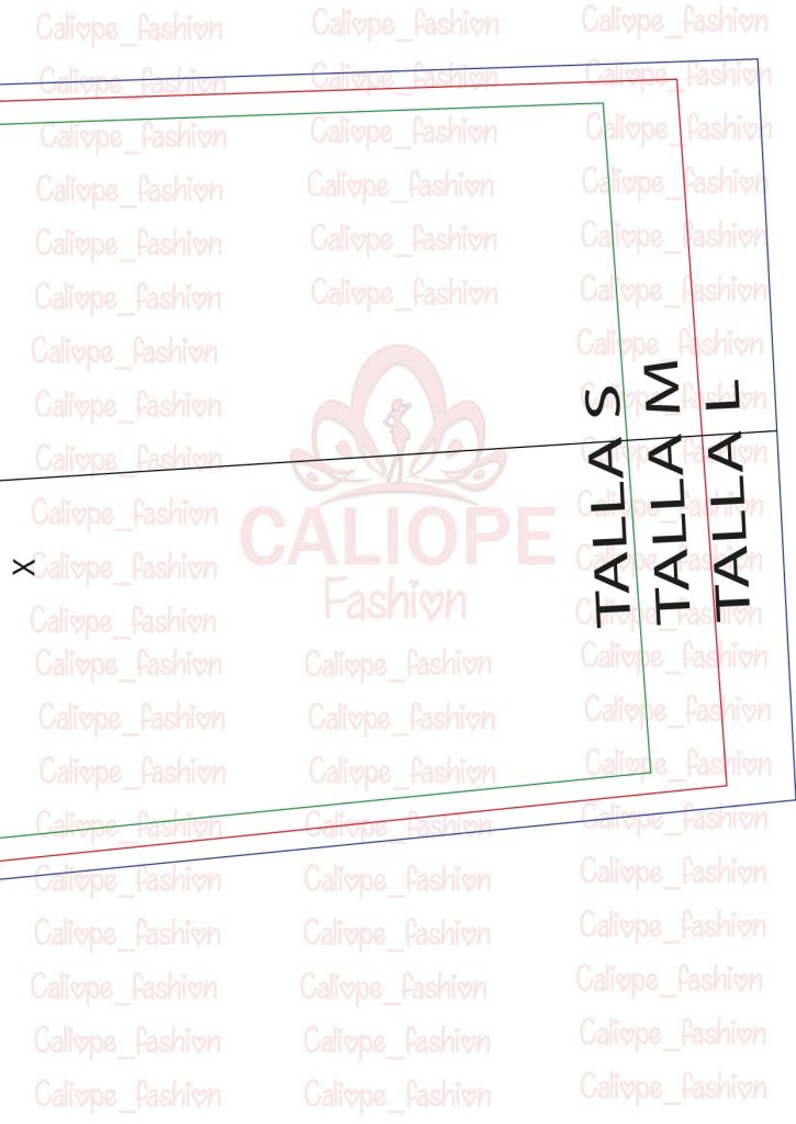 Como fazer calça clochard com laço na cintura - molde parte 15