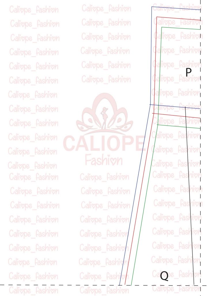 Como fazer calça clochard com laço na cintura - molde parte 9
