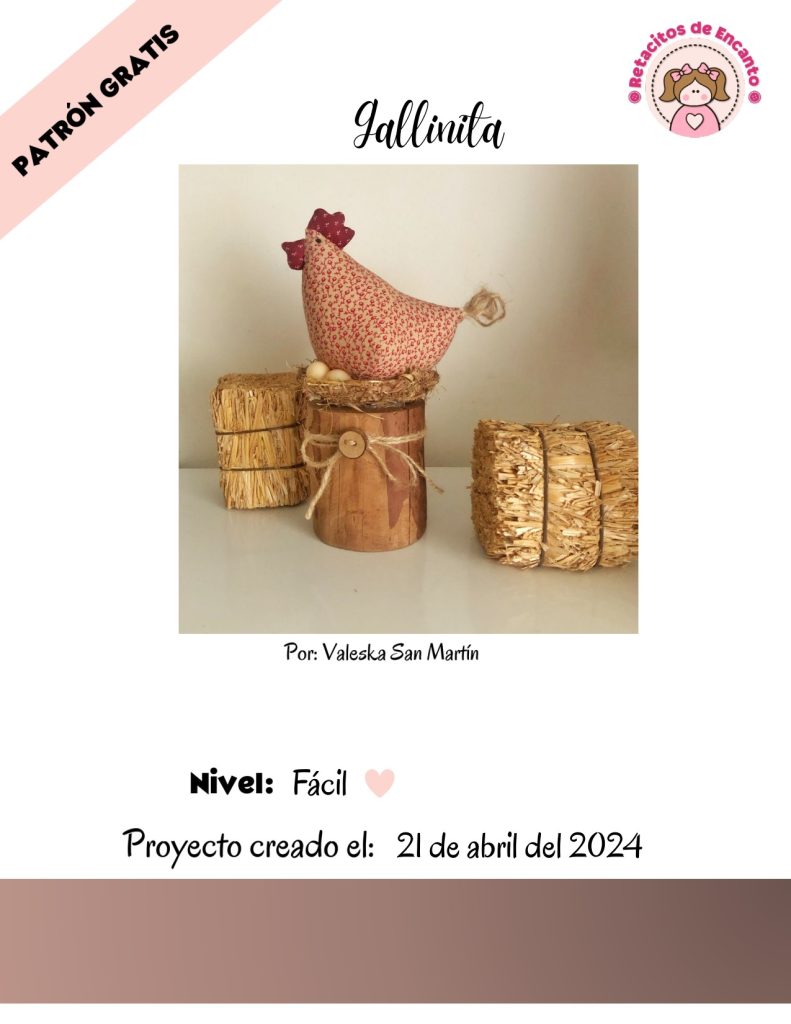 Como fazer galinha country de tecido para decorar a cozinha - molde parte 1