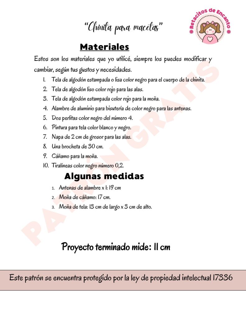 Como fazer joaninha de tecido para vasos em tempo recorde - molde parte 2