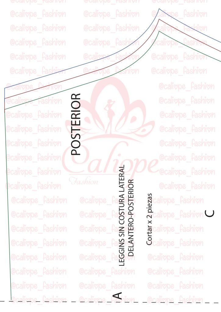 Como fazer legging – modelagem e confecção - molde parte 3