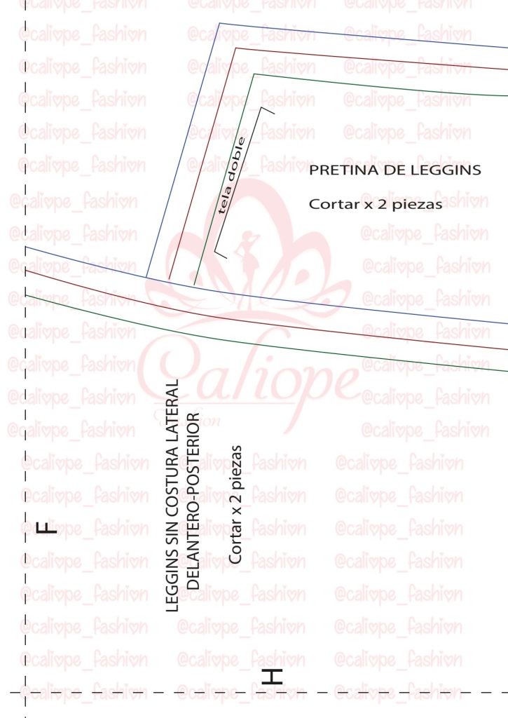 Como fazer legging – modelagem e confecção - molde parte 8