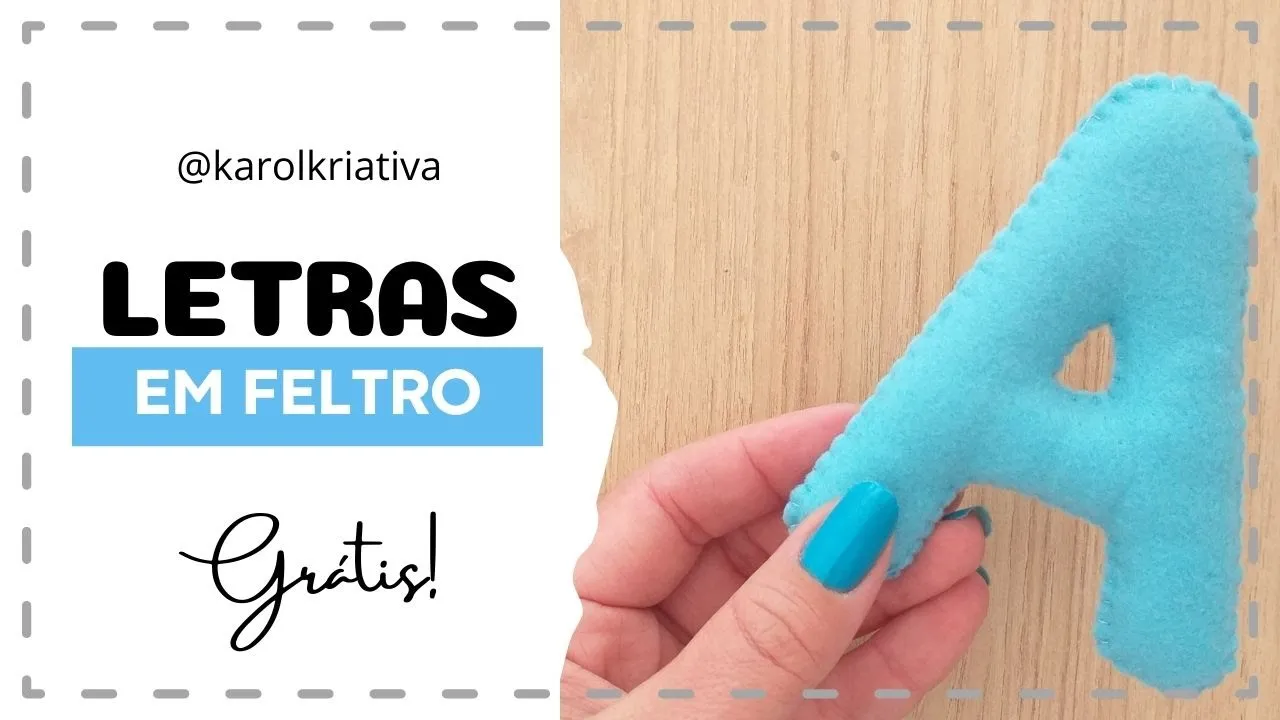 Como fazer letra de feltro