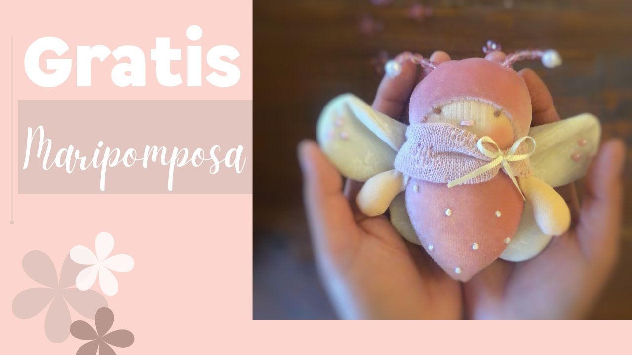 Como fazer Maripomposa, a bebê borboleta de tecido