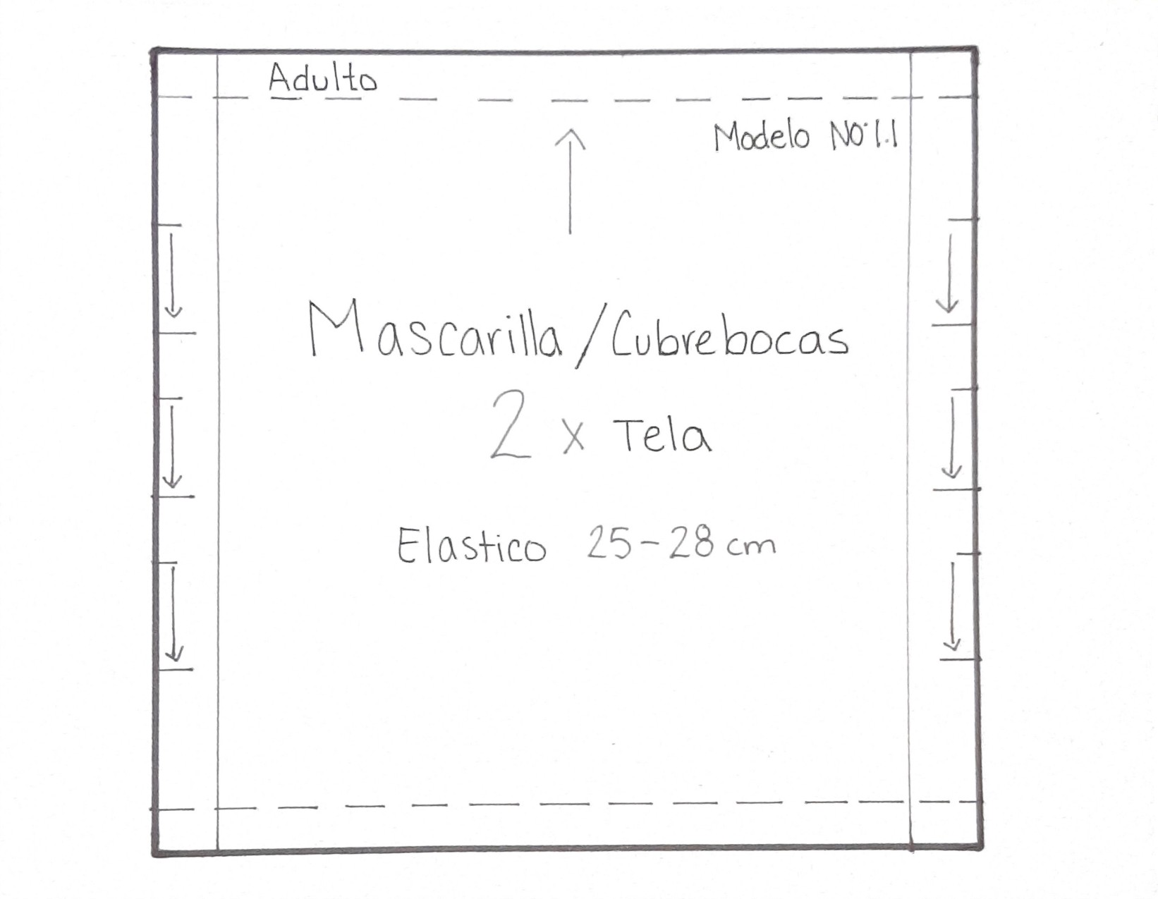 Como fazer máscara de tecido de forma fácil e rápida parte 2 - molde parte 1
