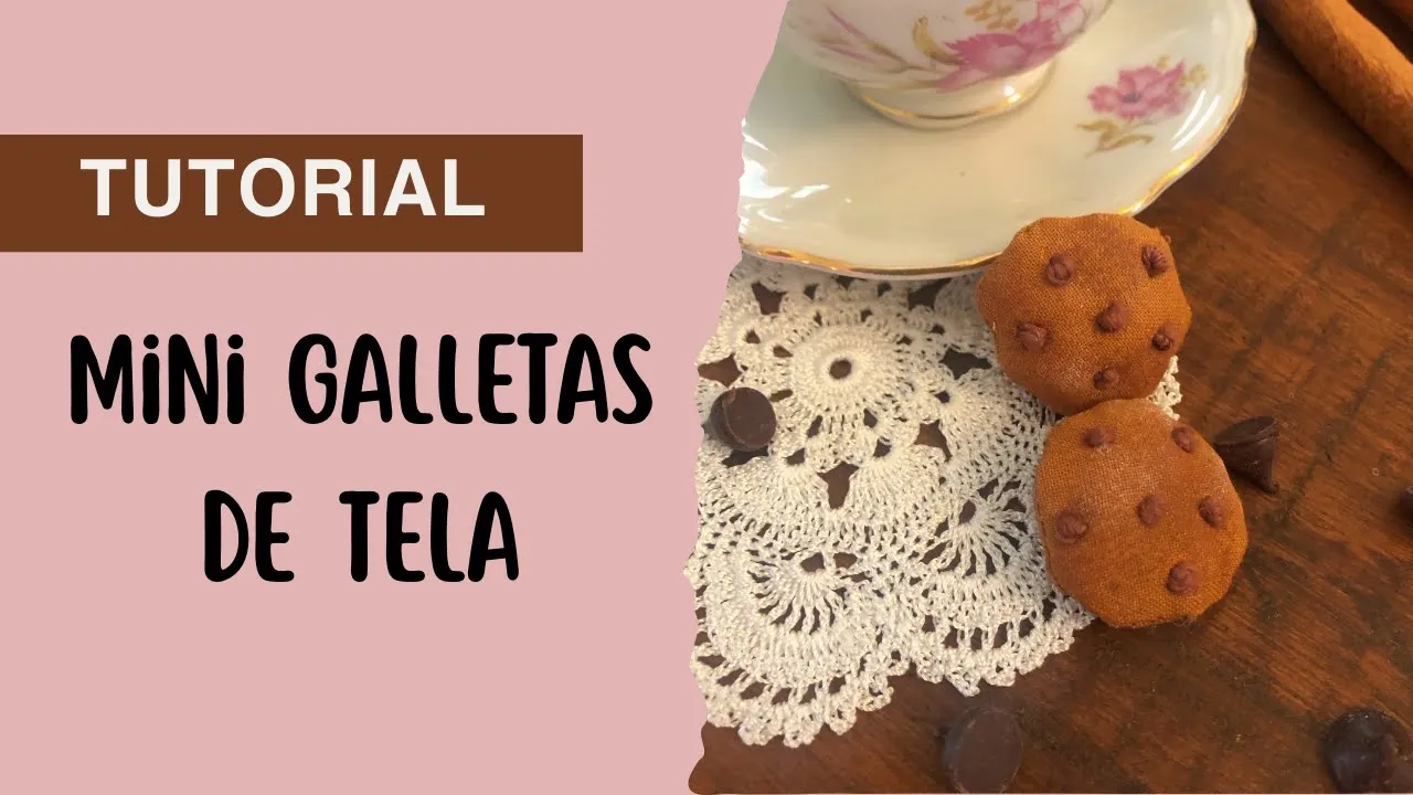 Como fazer mini biscoitos de tecido fácil passo a passo