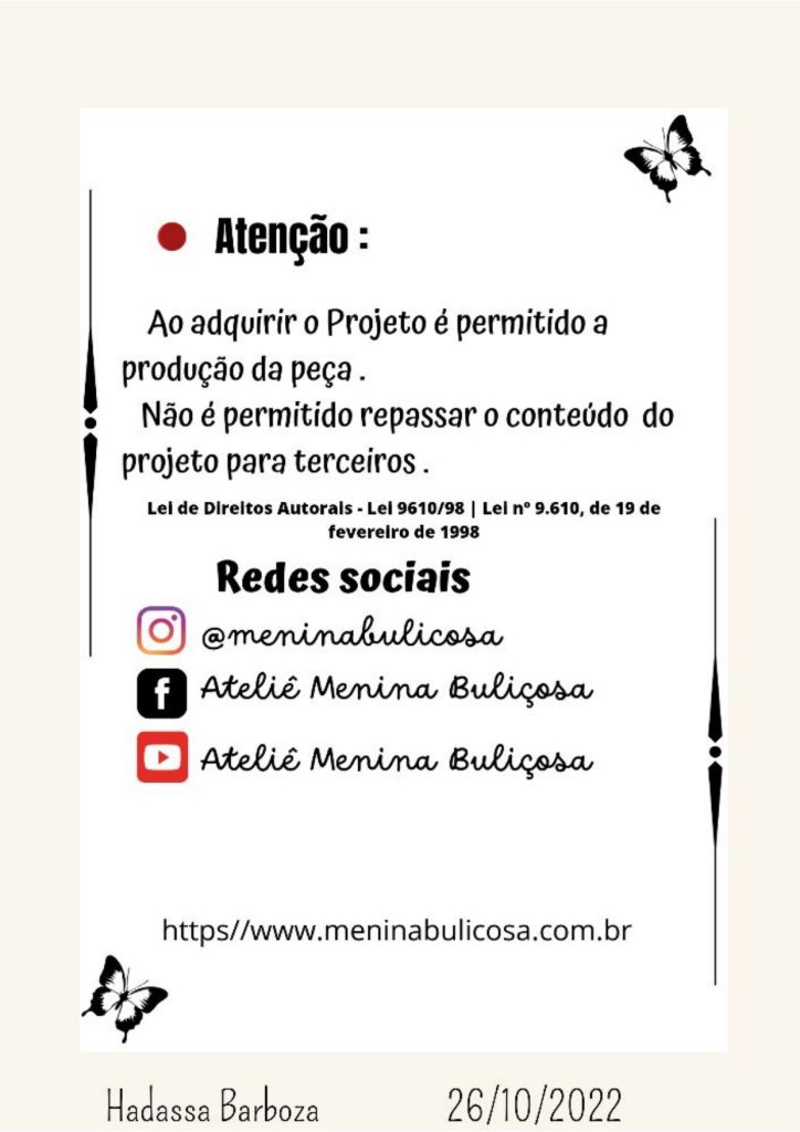 Como fazer minibolsa carteiro para boneca ou boneco - molde parte 6