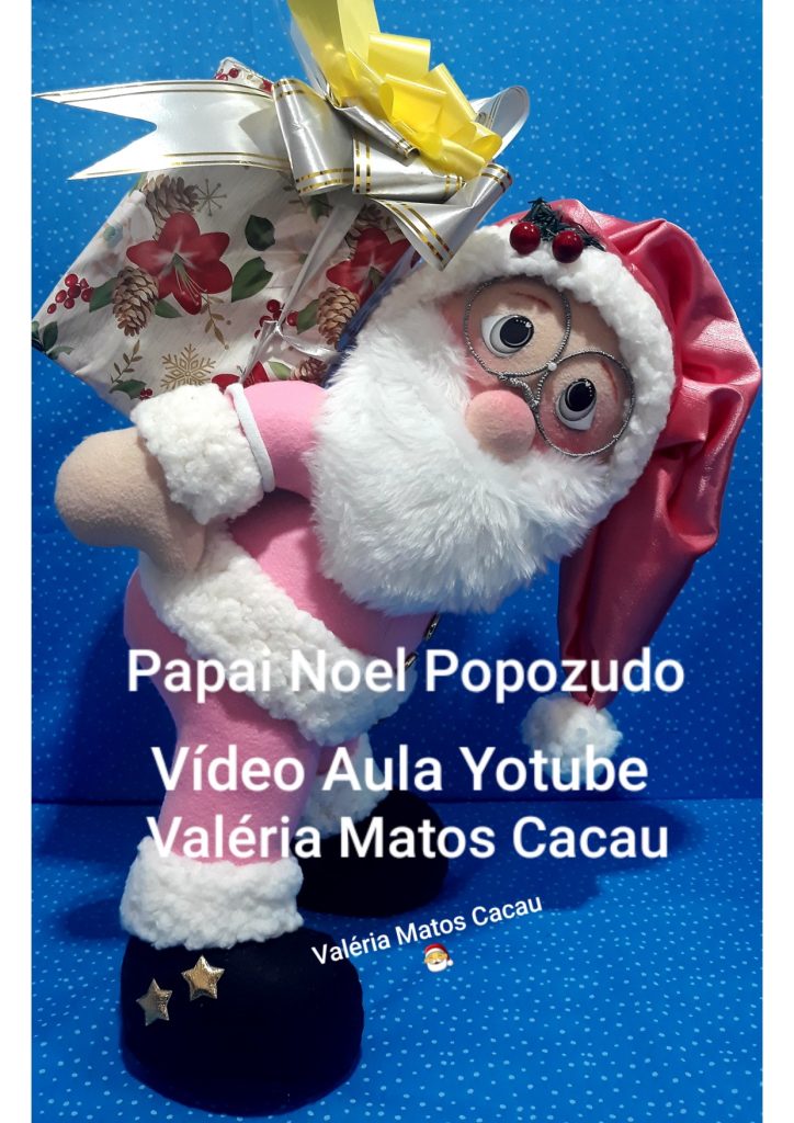 Como fazer Papai Noel de feltro fácil - molde parte 8