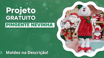 Como fazer pingente de boneco de neve