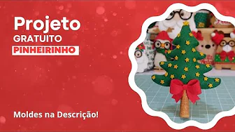 Como fazer pinheirinho de feltro