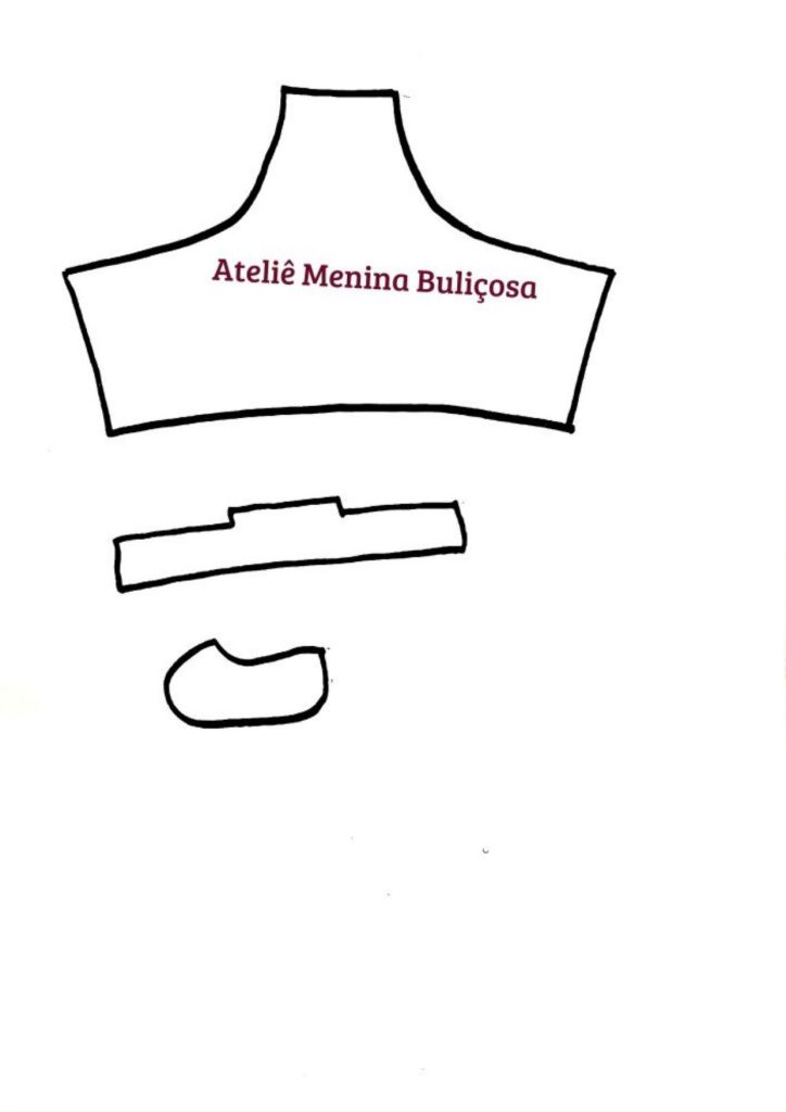 Como fazer vestido de boneca de pano - molde parte 2