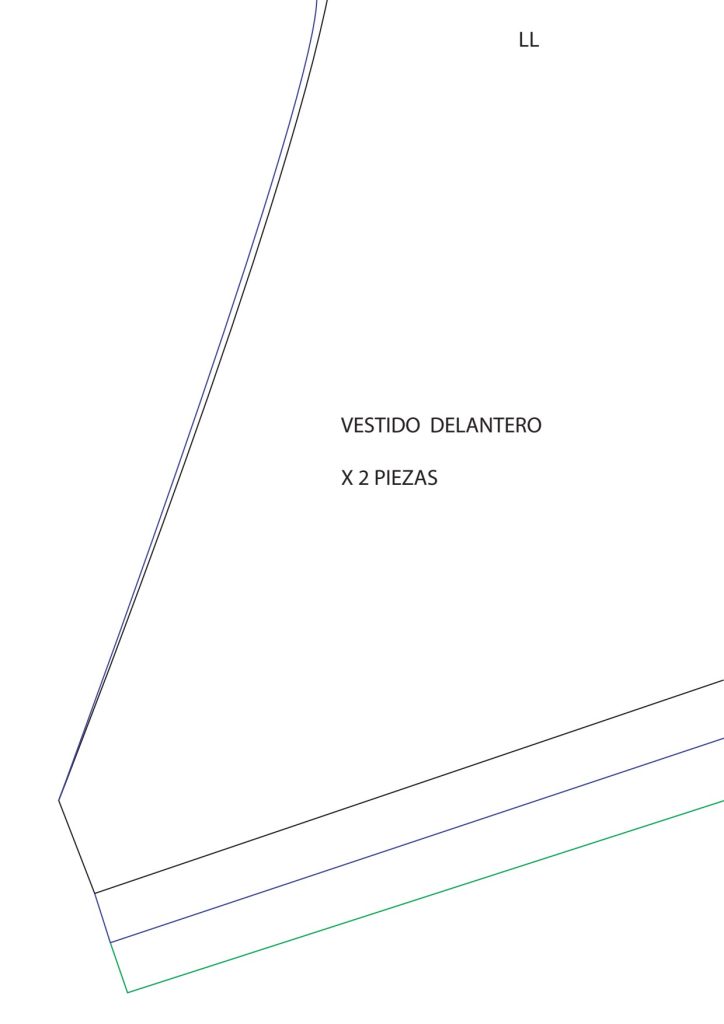 Como fazer vestido transpassado - molde parte 11
