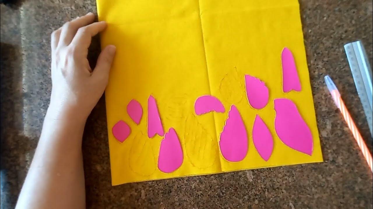 Como riscar os passarinhos no feltro