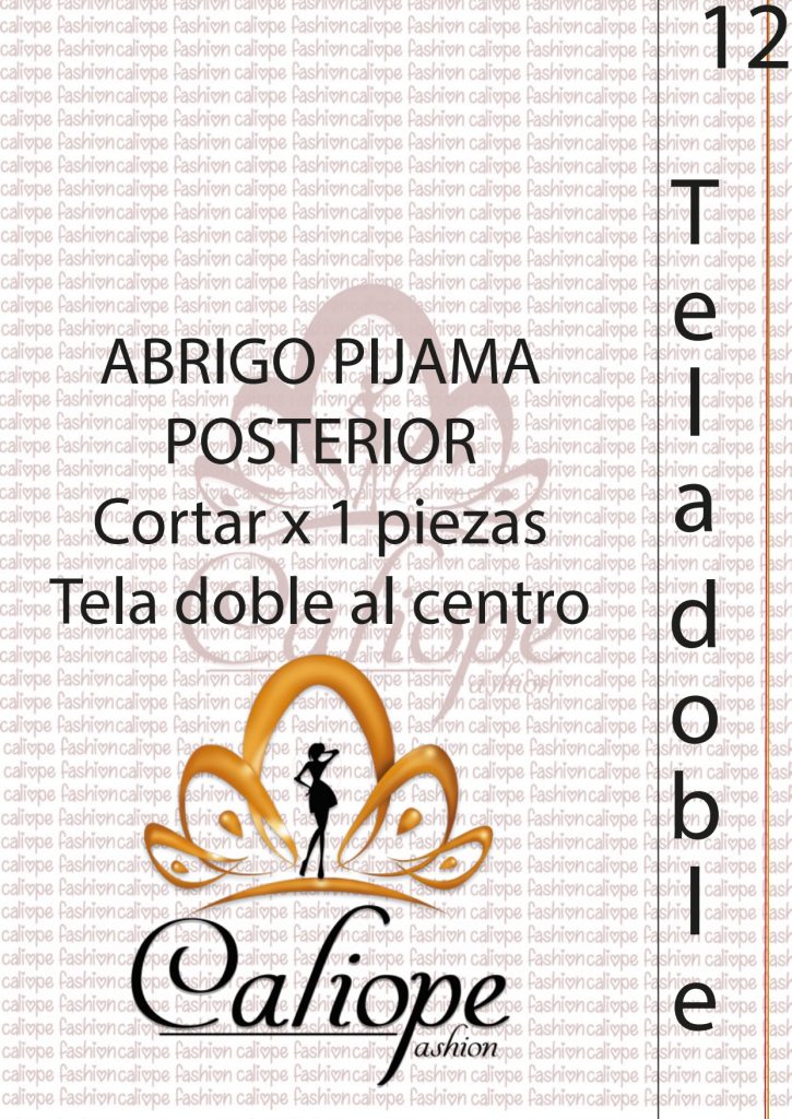 Conjunto de pijama de 3 peças fácil - molde parte 19