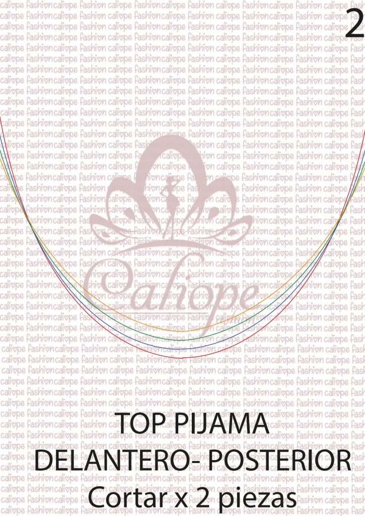 Conjunto de pijama de 3 peças fácil - molde parte 3