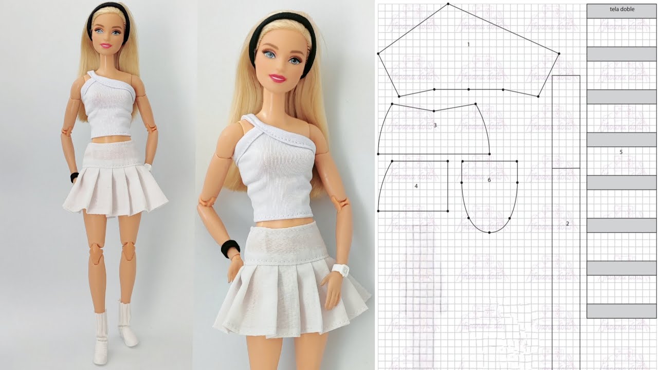 Conjunto de tenista para Barbie