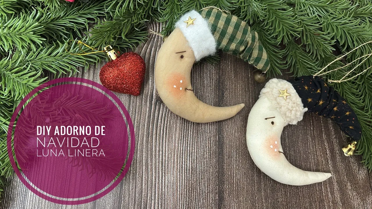 Enfeite de Natal de lua