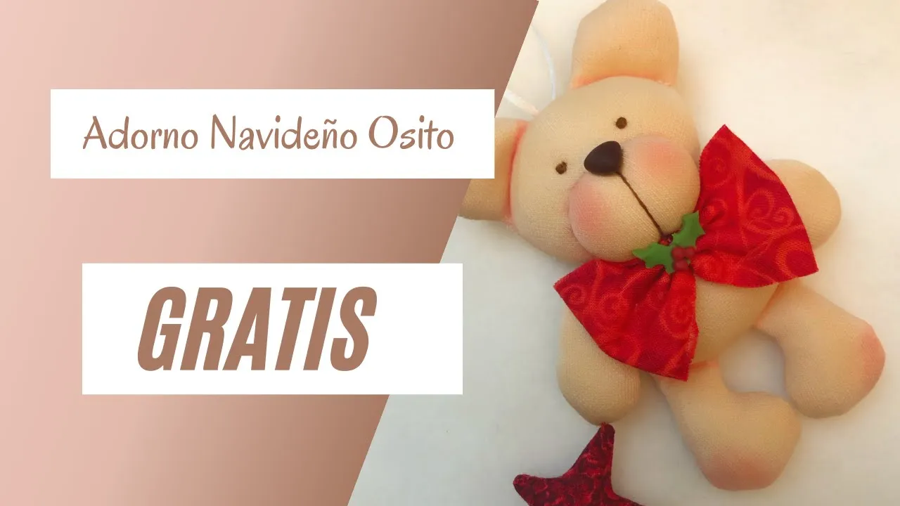 Enfeite de Natal de ursinho