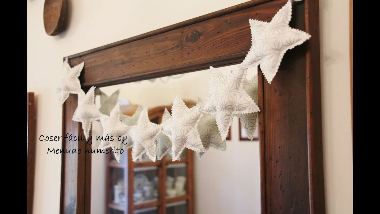 Enfeite de Natal – guirlanda de estrelas