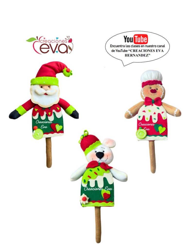 Enfeites de Natal para a árvore – biscoito - molde parte 1