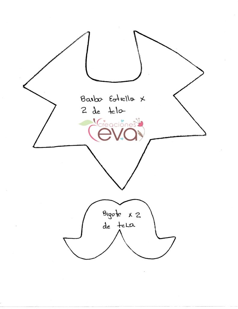 Enfeites de Natal para a árvore modelo 2 - molde parte 5