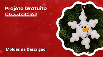 Floco de neve de feltro