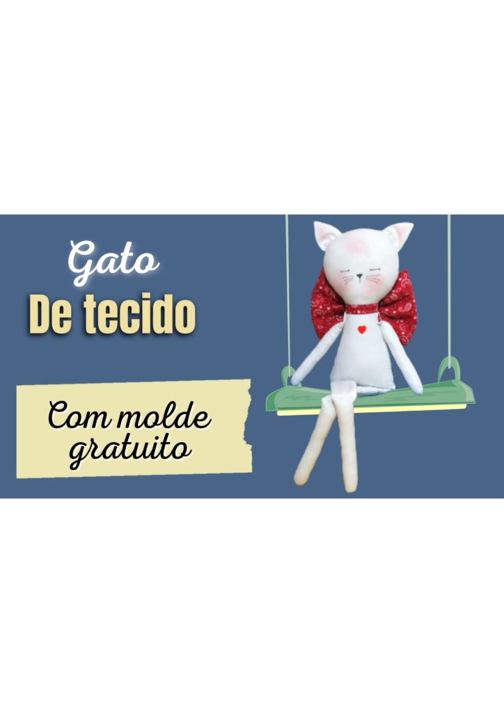 Gato de tecido - molde parte 1