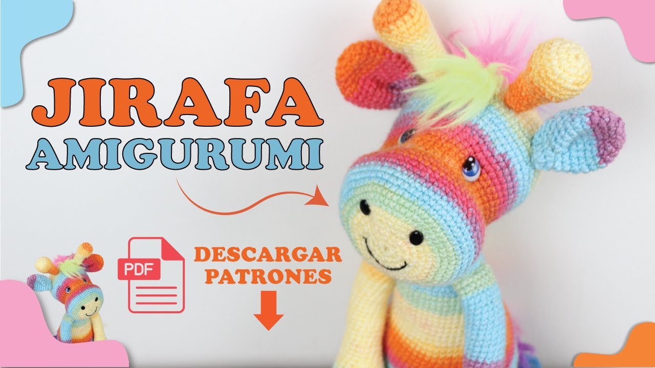 Girafa de amigurumi