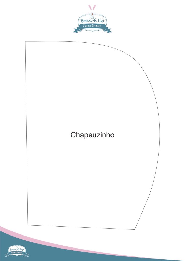 Gorro e cestinha da Chapeuzinho Vermelho para boneca - molde parte 1