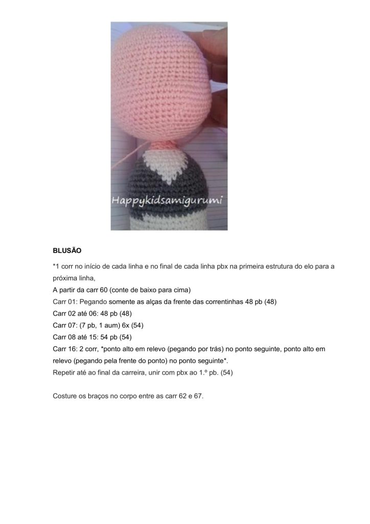 Harry Potter de amigurumi - molde parte 14