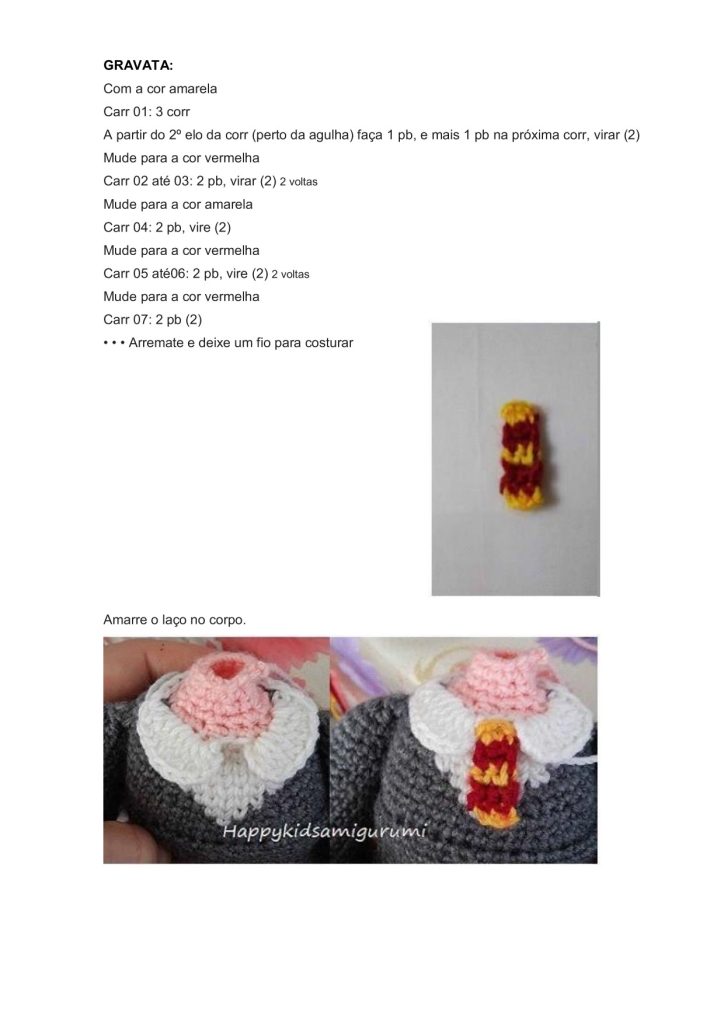 Harry Potter de amigurumi - molde parte 17