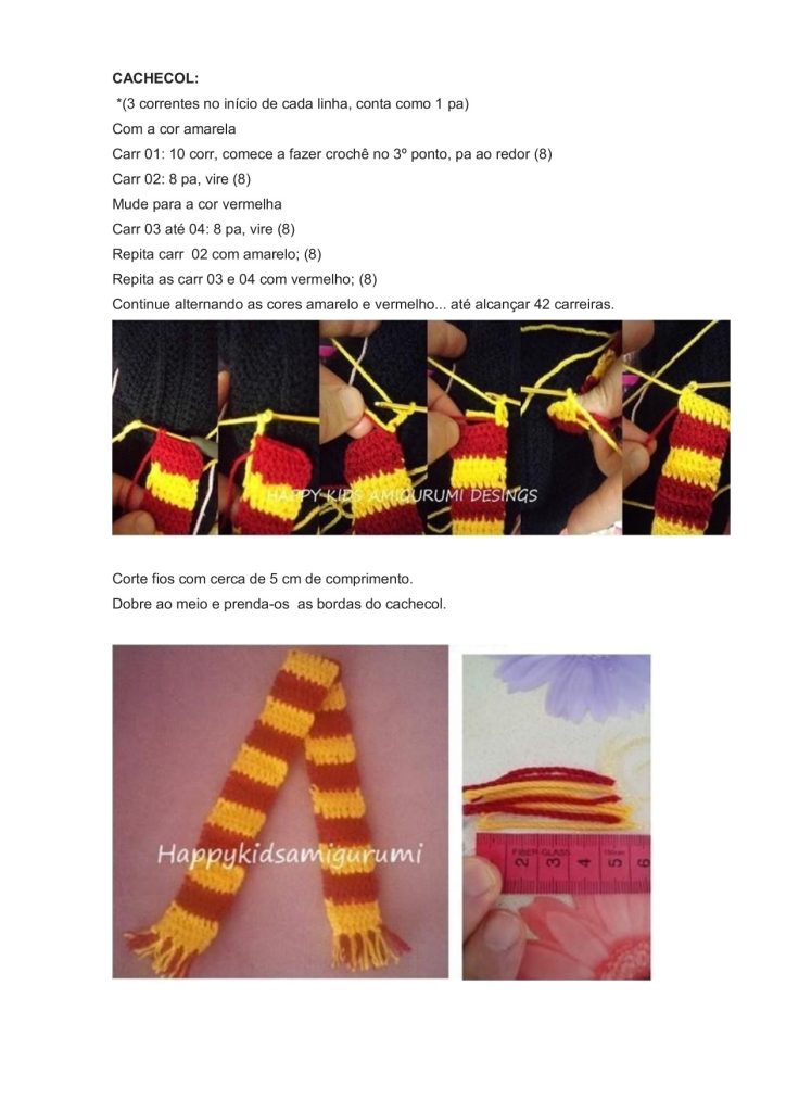 Harry Potter de amigurumi - molde parte 24
