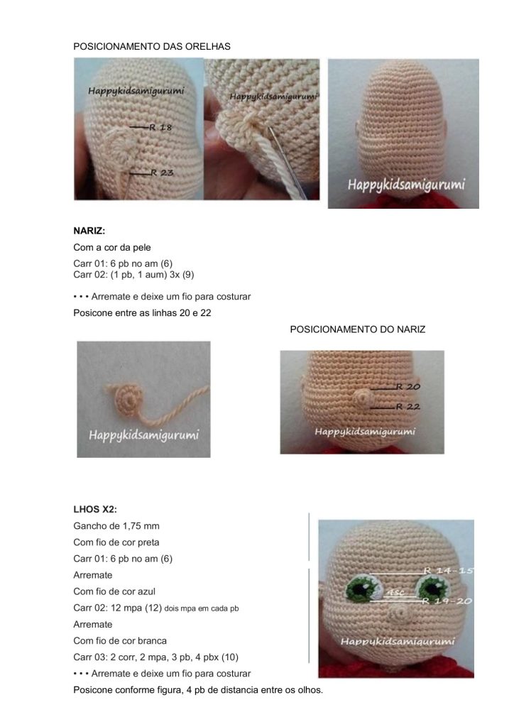 Harry Potter de amigurumi - molde parte 4