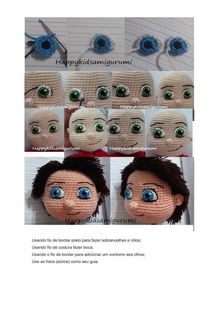 Harry Potter de amigurumi - molde parte 5