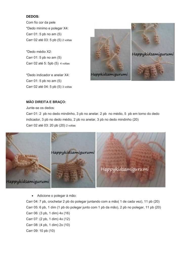 Harry Potter de amigurumi - molde parte 7