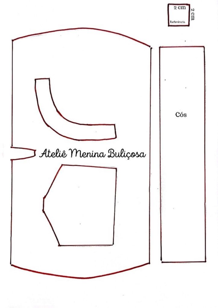 Ideia com perna de calça jeans - molde parte 1