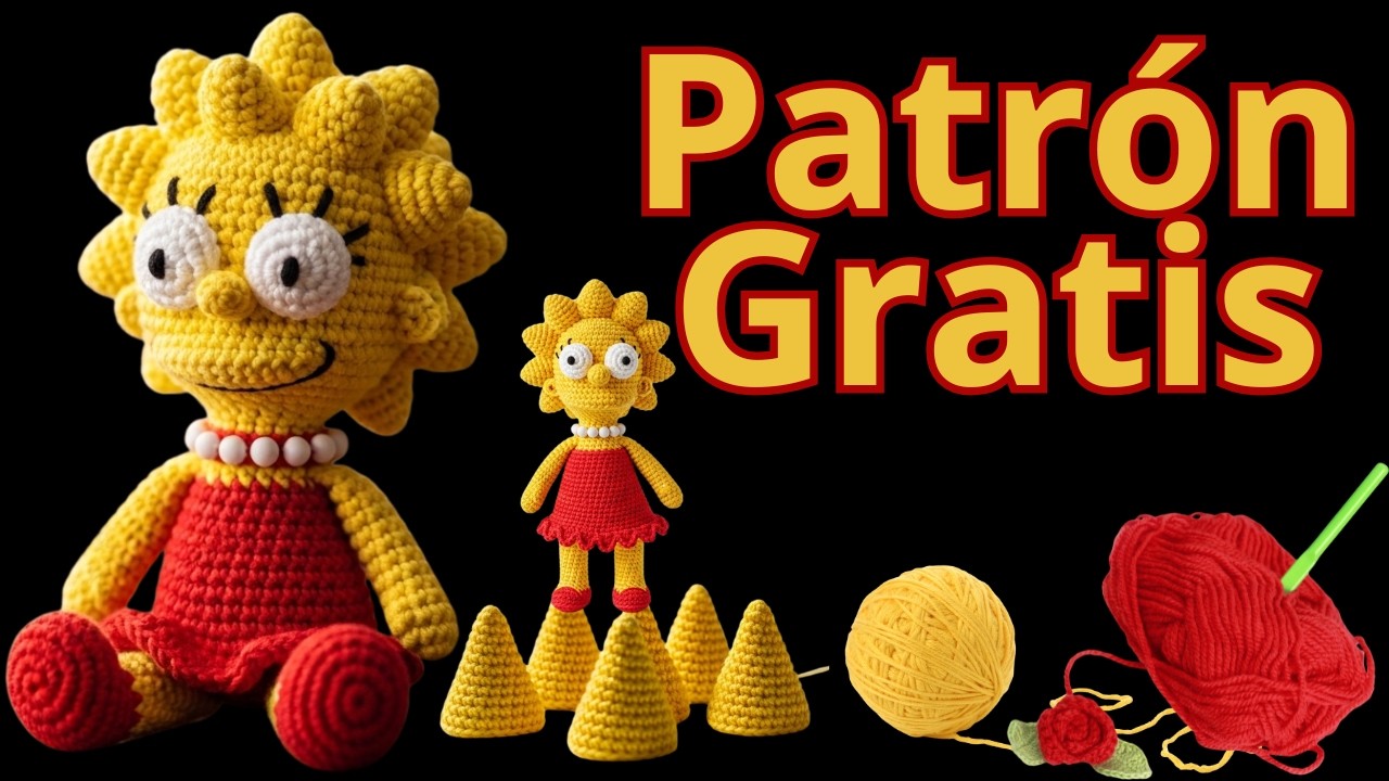 Lisa Simpson de amigurumi