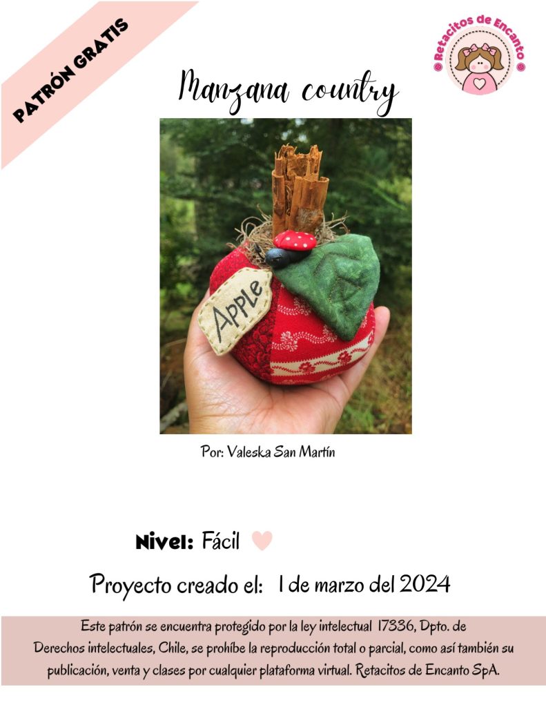 Maçã country - molde parte 1