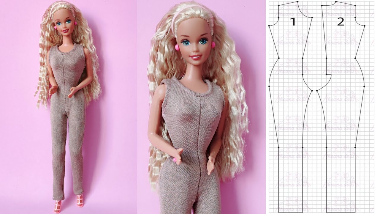 Macacão esportivo para Barbie antiga