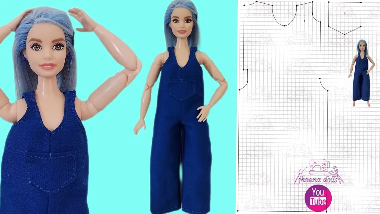 Macacão longo para Barbie Curvy