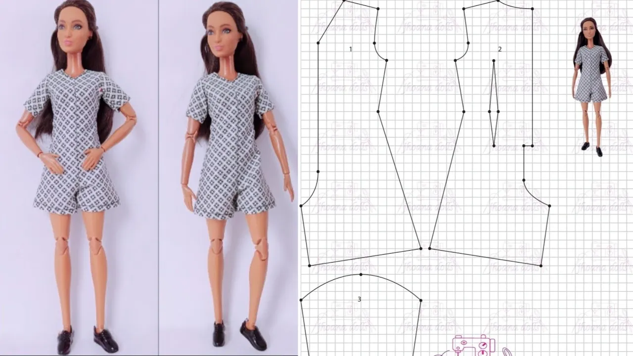 Macacão para Barbie modelo 64