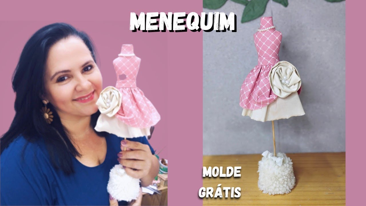 Manequim de tecido para decoração