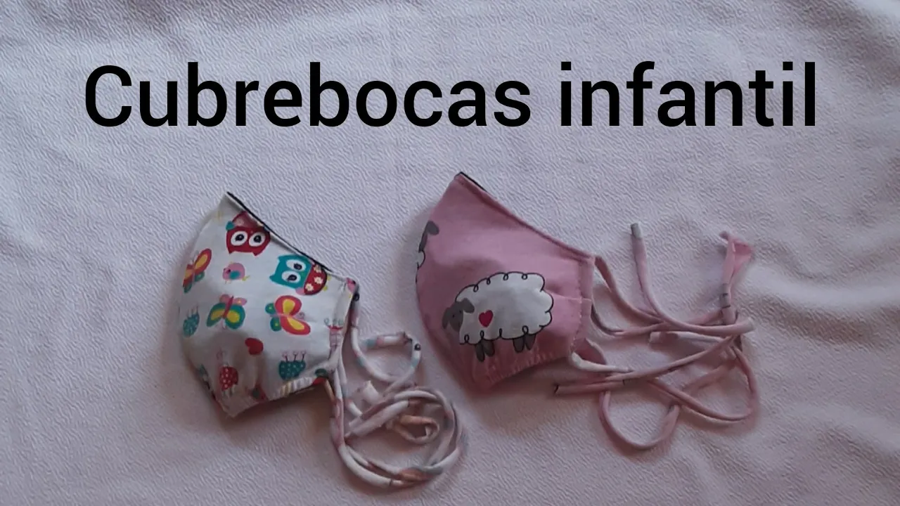 Máscara de tecido lavável para crianças