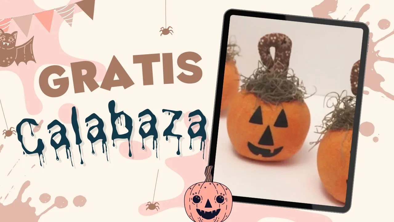Mini abóboras de tecido para o Halloween