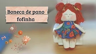 Mini boneca de pano Carol