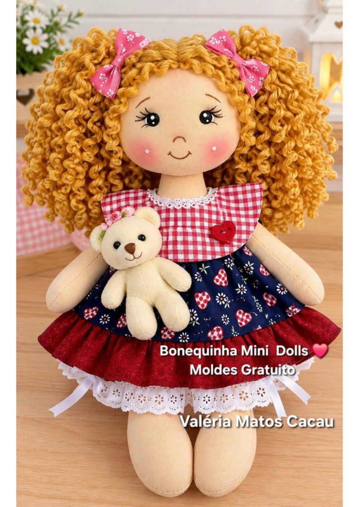 Mini bonecas Maria Chiquinha - molde parte 1
