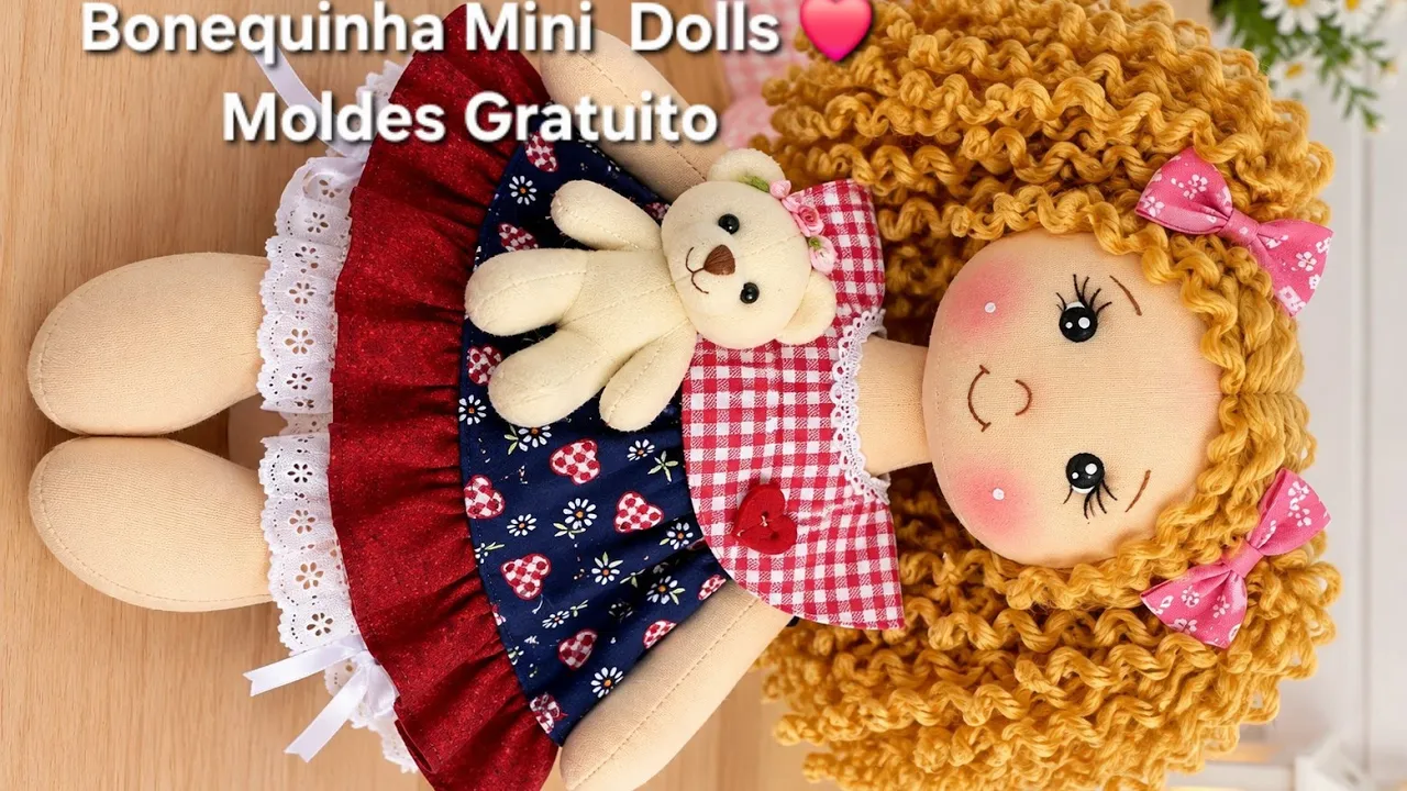 Mini bonecas Maria Chiquinha