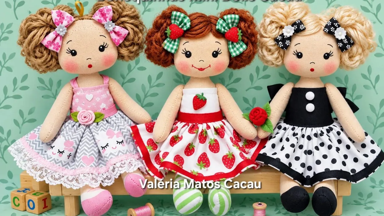 Mini bonequinhas para iniciantes