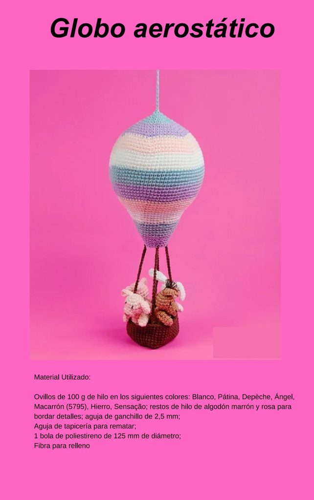 O balão de ar quente de amigurumi mais fofo da internet - molde parte 1