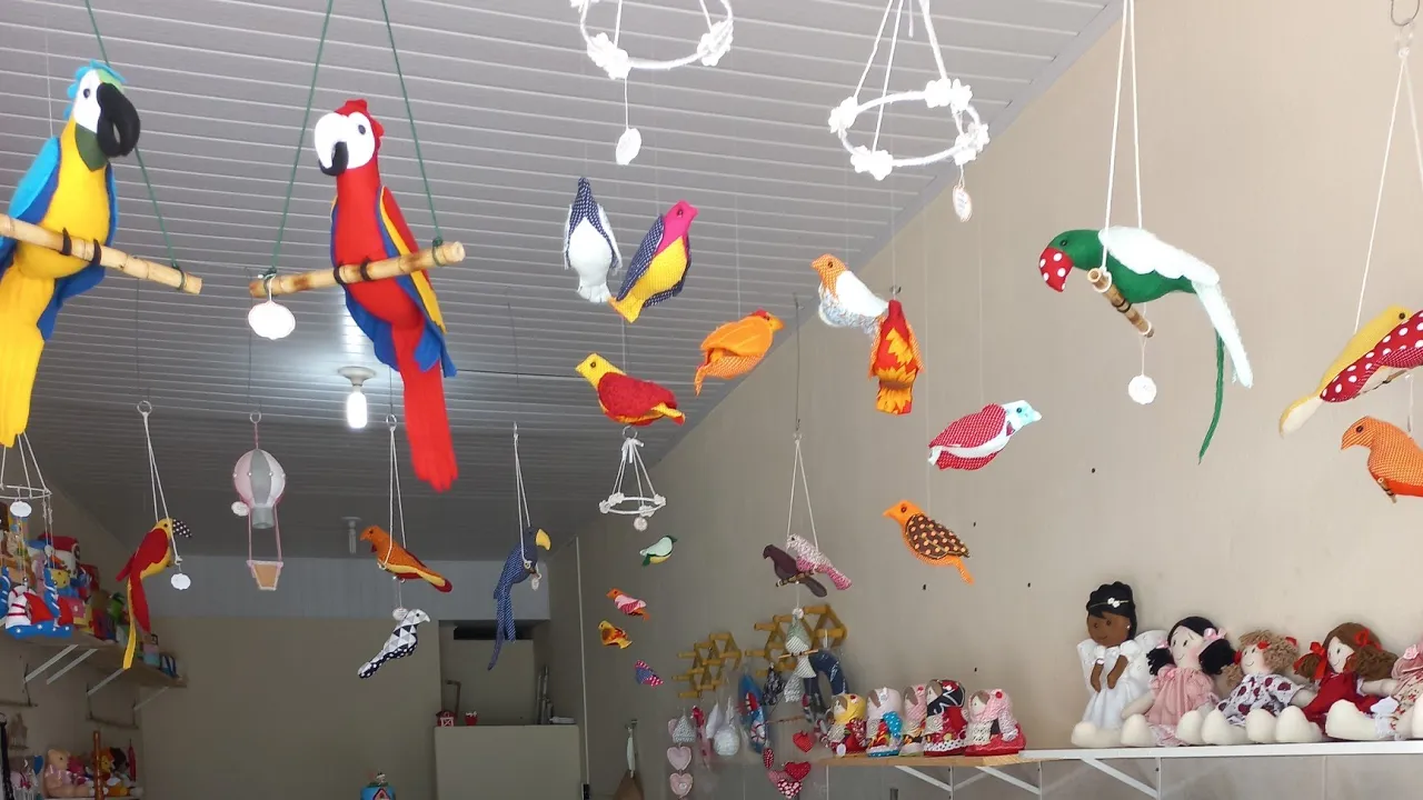 Os pássaros de tecido que mais vendem